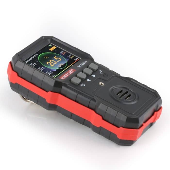 WINTACT WT8811 COMPOUD Gasmonitor LCD-Anzeige wiederaufladbare Multifunktions 4 in1 brennbarer O2 H2S CO Gas Sensor Sound-Light Vibrationsalarm – Bild 3