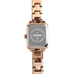 SKMEI 1407 Business-Modeuhr mit Diamanten. Zarte und elegante quadratische Quarzuhr aus Zinklegierung für Damen, Rose Gold, Silvery – Bild 5