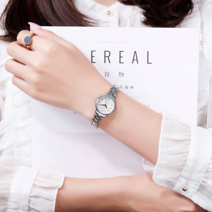 Skmei 1410 Damen-Quarzuhr, europäische und amerikanische Modeuhr, Business-Freizeit-Stahlgürtel-Damenuhr – Bild 11