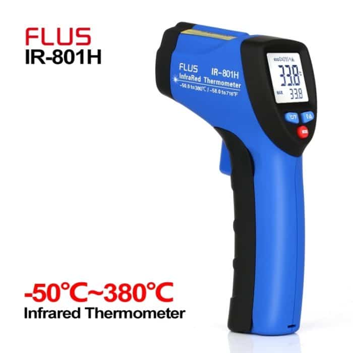 Flus IR-801H -50 ~ 350 ℃ Laserinfrarot-Mini-Handheld-tragbares digitales elektronisches, nicht berührtes Thermometer im Freien – Bild 2