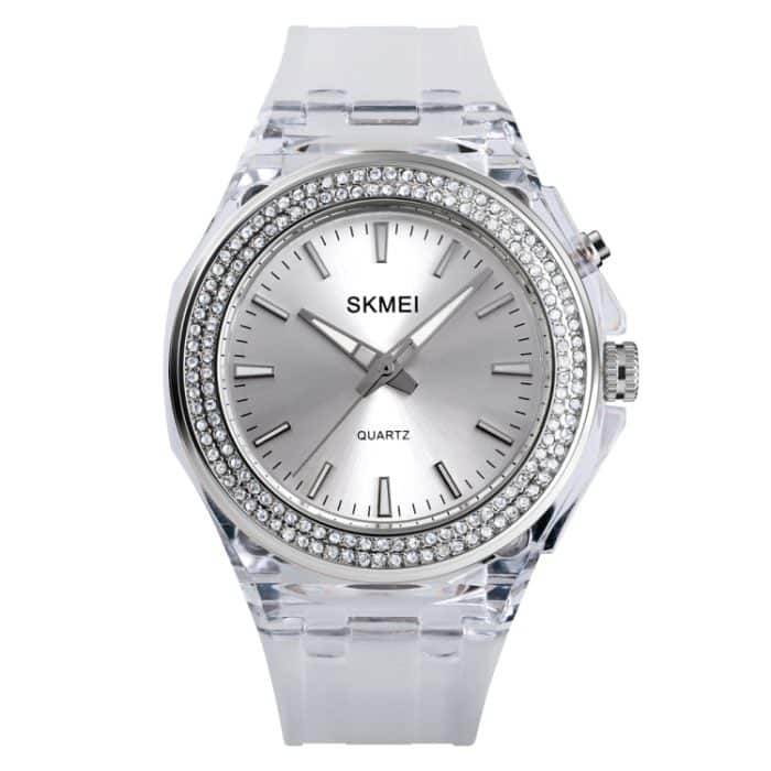 SkMEI 1553 Damen-LED-Farblicht-transparente wasserdichte Uhr mit eingelegtem Wasserbohrer – Bild 2