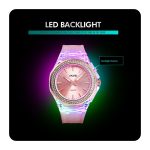 SkMEI 1553 Damen-LED-Farblicht-transparente wasserdichte Uhr mit eingelegtem Wasserbohrer – Bild 7