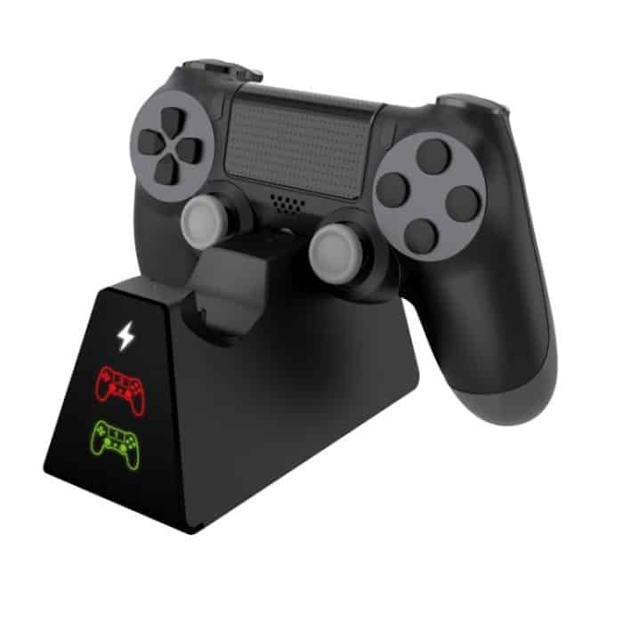SYA006510.jpg Dual-Ladedock mit Indikatorleuchte für PS4 / Slim / Pro-Spielcontroller – Bild 1