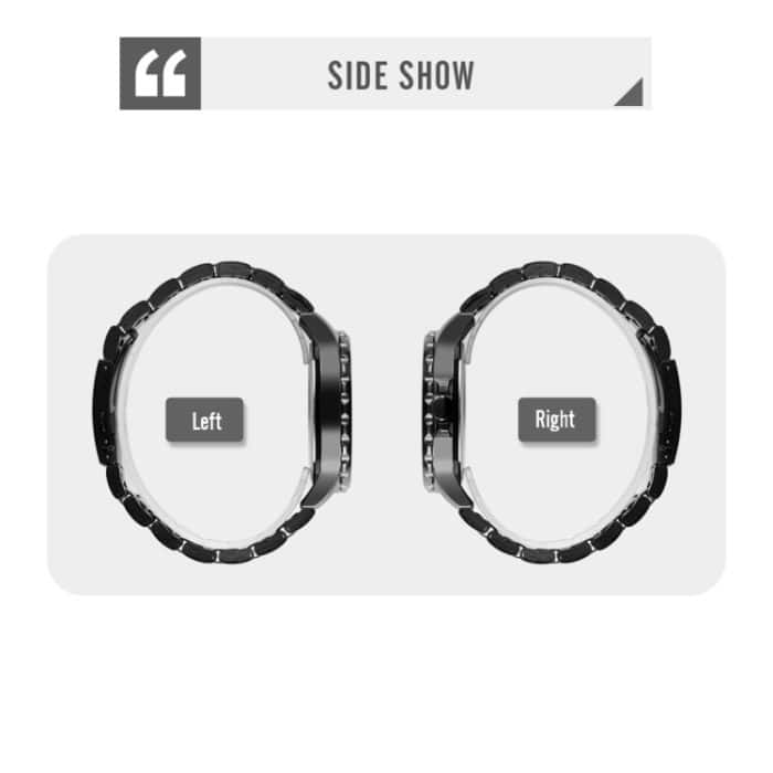 Skmei 1513 Mode trendige Stahlband Quarzuhr Herren wasserdichte Freizeituhr, Skmei 1513 Steel Band Watch (Black) – Bild 11