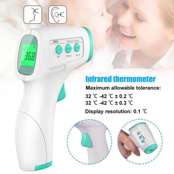 [HK Lager] Berührungsloses digitales LCD-Thermometer Handheld-Infrarot-Stirnkörperthermometer für Erwachsene – Bild 5