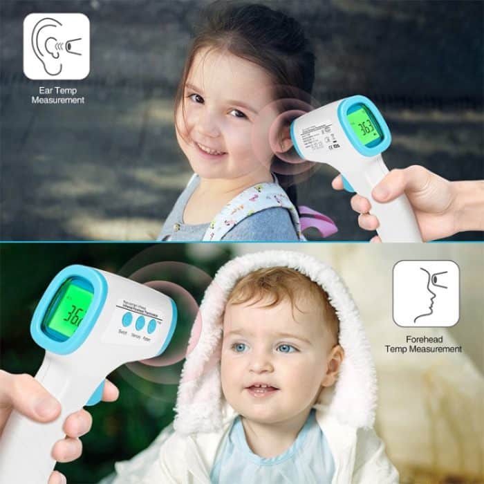 [HK Lager] Berührungsloses digitales LCD-Thermometer Handheld-Infrarot-Stirnkörperthermometer für Erwachsene – Bild 7