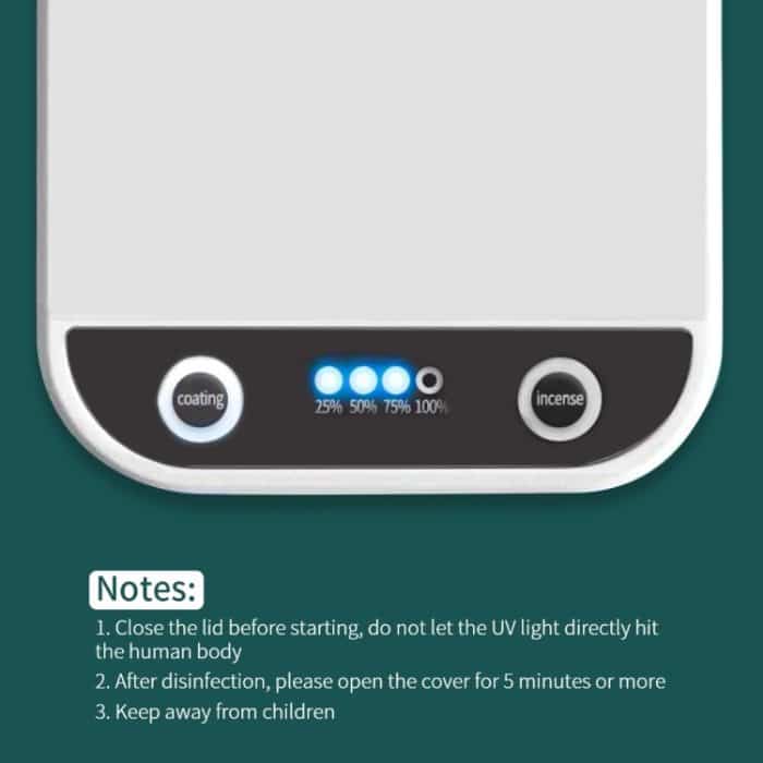 UV-Sterilisation Multifunktionaler Maskenreiniger Persönlicher Desinfektionsschrank mit Aromatherapie – Bild 13