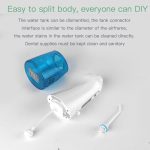 Drahtloser Wasser Flossreiniger tragbar 1400mAh USB-wiederaufladbarer Wasser-Flosser IPX7 wasserdichter Oralwarler, Wassertank-Kapazität: 300ml – Bild 12