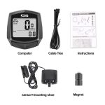 SUNDING SD-581A Fahrrad verkabelten Computer-Geschwindigkeitsmesser-Fahrrad-Fahrrad-Wasserdichtes Messbare Stoppuhr Temperatur – Bild 5