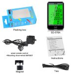 SUNDING SD-576A Wasserdichte Fahrrad-Kilometerzähler Stoppuhr LED Digital Rate Tachouhr – Bild 4