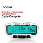 SUNDING SD-558A Fahrrad Computer Kabelgebundene Stoppuhr Fahrrad Tachometer Digitaler Kilometerzähler Regensichere LCD Hintergrundbeleuchtung Stoppuhr – Bild 2