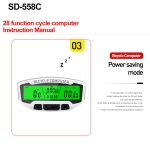 SUNDING SD-558C Fahrradcomputer Drahtlose digitale LCD-Hintergrundbeleuchtung Straßen-Tachometer Stoppuhr-Tachometer – Bild 8
