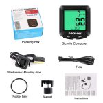 SUNDING SDL-571 LCD-Digitalanzeige Fahrradcomputer Kabelgebunden Wasserdichter Kilometerzähler Fahrrad Tachometer Stoppuhr Reitzubehör Werkzeuge – Bild 5