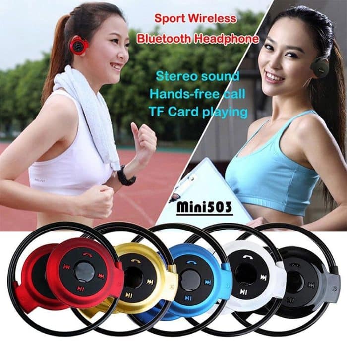 NVAHVA MP3-Player Bluetooth-Kopfhörer, kabelloser Sport-Headset-MP3-Player mit FM-Radio, Stereo-Kopfhörer, TF-Karte, MP3 max. bis 32 GB, mini-503 Red, mini-503 Blue, mini-503 Gold – Bild 13