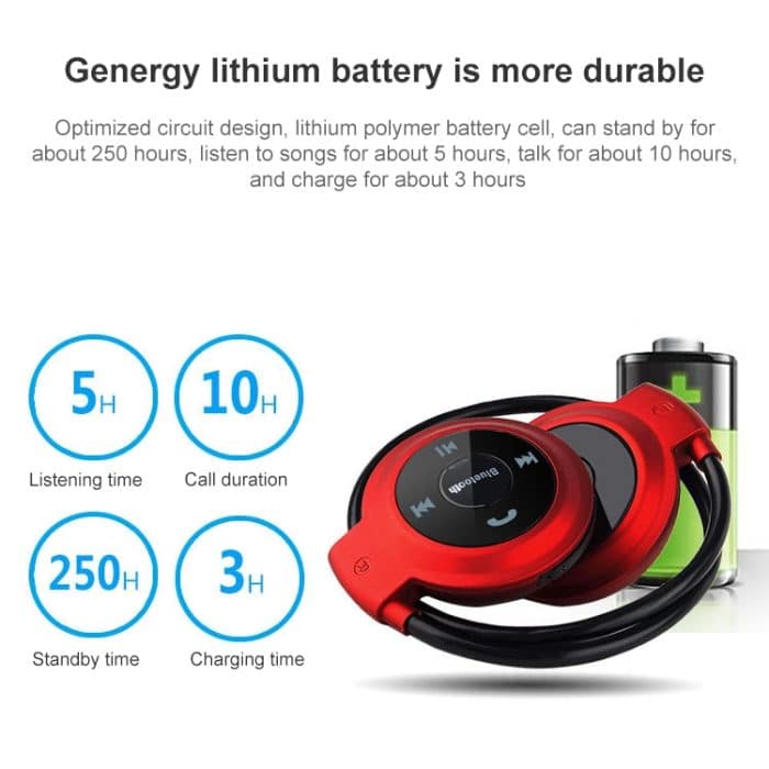 NVAHVA MP3-Player Bluetooth-Kopfhörer, kabelloser Sport-Headset-MP3-Player mit FM-Radio, Stereo-Kopfhörer, TF-Karte, MP3 max. bis 32 GB, mini-503 Red, mini-503 Blue, mini-503 Gold – Bild 9