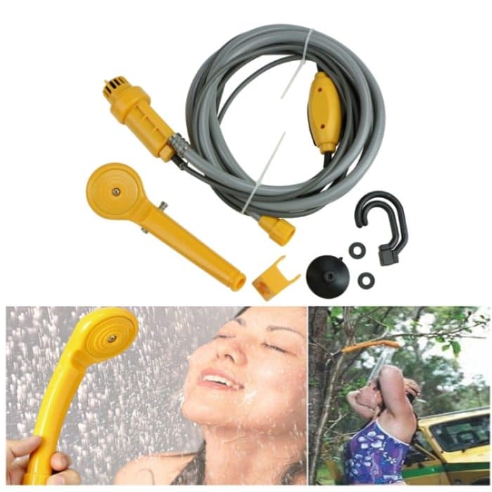 12V tragbare Elektroauto Stecker Outdoor Camper Caravan Van Camping Reisedusche – Bild 3