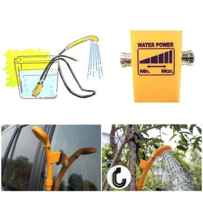 12V tragbare Elektroauto Stecker Outdoor Camper Caravan Van Camping Reisedusche – Bild 4