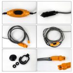 12V tragbare Elektroauto Stecker Outdoor Camper Caravan Van Camping Reisedusche – Bild 5