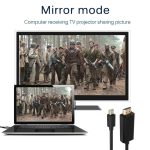 1080P HD DisplayPort DP zu HDMI Adapterkabel Kabel 1,8 m Display Port zu HDMI Kabel 1080P Videoanschluss für PC Notebook, Mini DP to HDMI – Bild 5