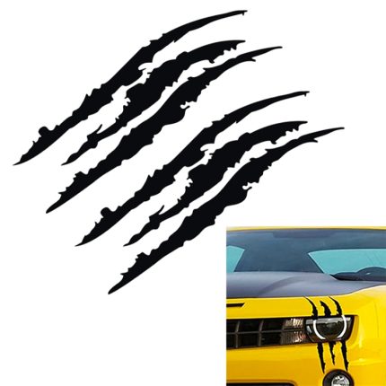 Reflektierender Autoaufkleber, Monster-Kratzstreifen, Kratzspuren, Auto-Scheinwerfer-Dekoration, Vinyl-Aufkleber, Autoaufkleber, Größe: 40 x 12 cm