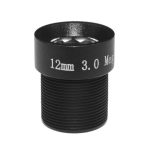Weesee 3MP 12mm M12 26,2 Grad horizontaler Betrachtungswinkel, F2.0 Festes Lris IR Board CCTV-Objektiv für HD-Überwachungskamera