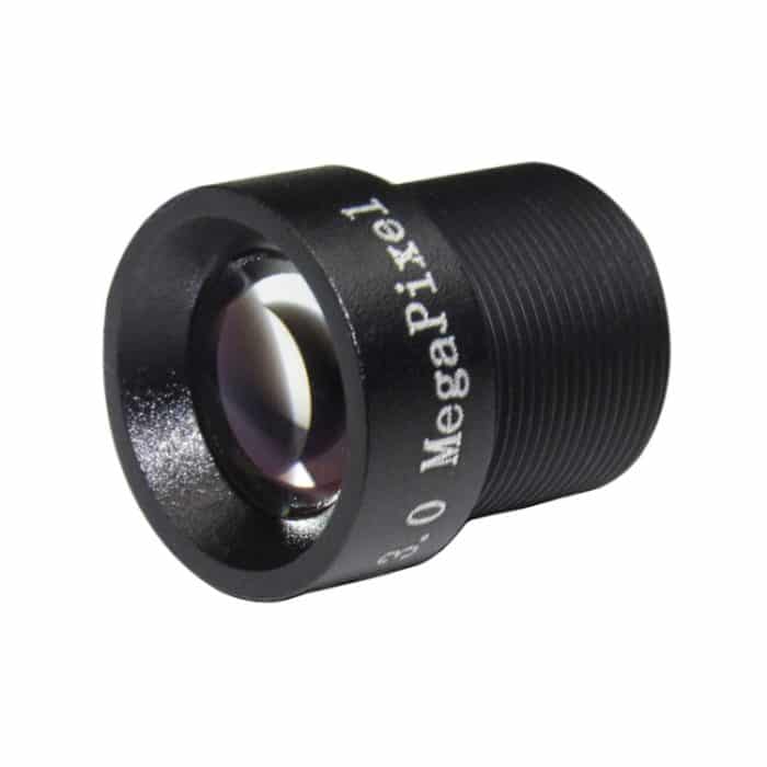 Weesee 3MP 12mm M12 26,2 Grad horizontaler Betrachtungswinkel, F2.0 Festes Lris IR Board CCTV-Objektiv für HD-Überwachungskamera – Bild 2