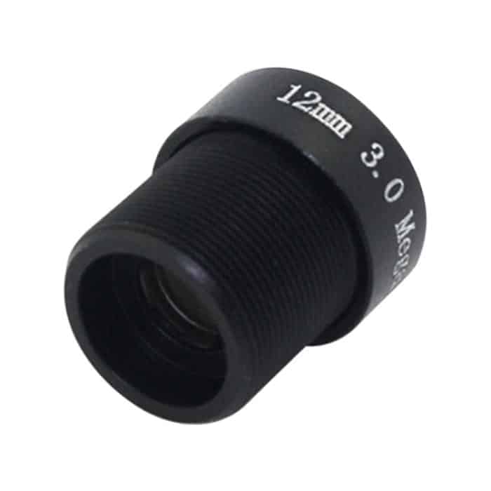 Weesee 3MP 12mm M12 26,2 Grad horizontaler Betrachtungswinkel, F2.0 Festes Lris IR Board CCTV-Objektiv für HD-Überwachungskamera – Bild 3