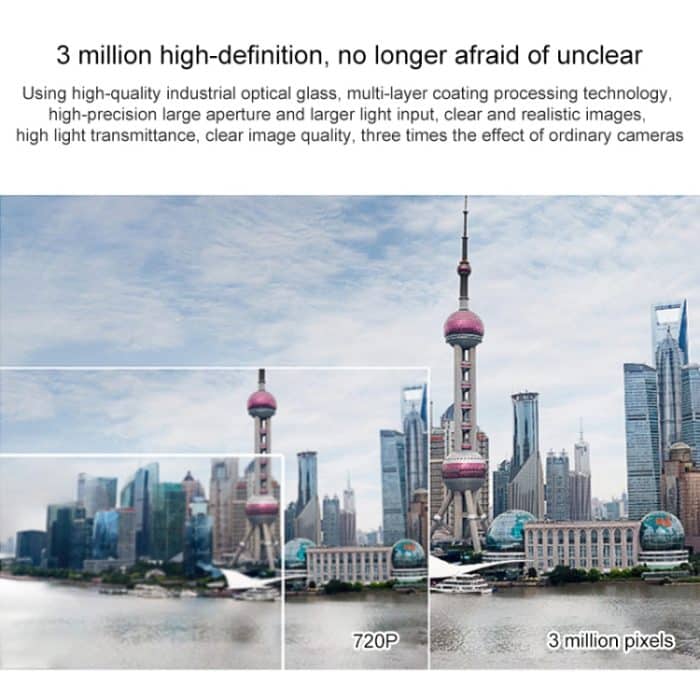 Weesee 3MP 12mm M12 26,2 Grad horizontaler Betrachtungswinkel, F2.0 Festes Lris IR Board CCTV-Objektiv für HD-Überwachungskamera – Bild 4