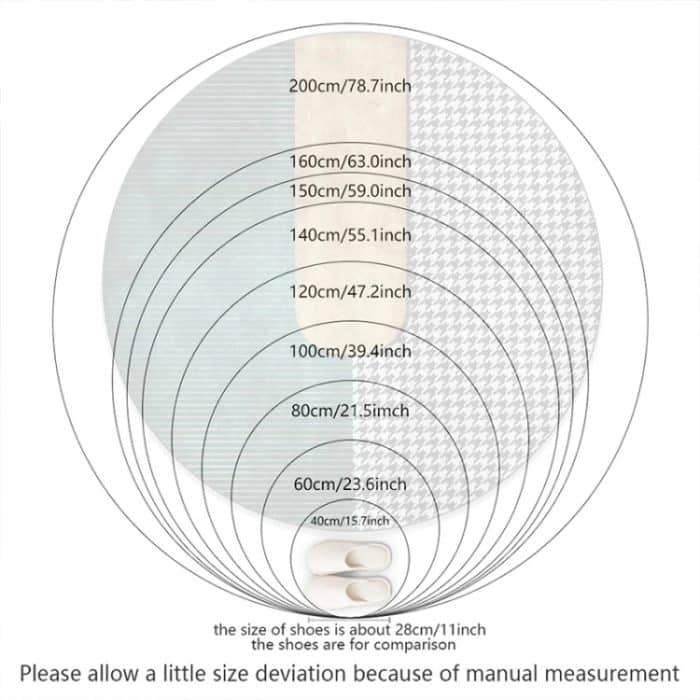3D-Wachstumsringmuster Badezimmer Wohnzimmer Teppiche Home Decor Matte, Diameter about 0.4m, Diameter about 0.6m, Diameter about 0.8m, Diameter about 1m, Diameter about 1.2m – Bild 3