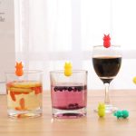 6 teile/satz Wein Glas Silikon Ananas Mark Unterscheidung Party Obst Form Tasse Mark – Bild 4