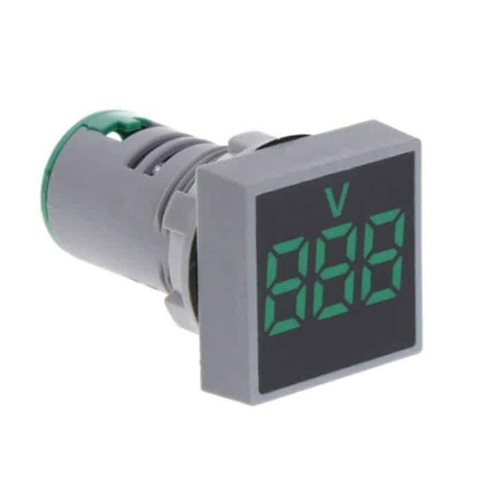 AD101-22VMS Mini AC 20–500 V Voltmeter, quadratisches Panel, LED-Digital-Spannungsmesser-Anzeige – Bild 1