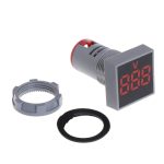 AD101-22VMS Mini AC 20–500 V Voltmeter, quadratisches Panel, LED-Digital-Spannungsmesser-Anzeige – Bild 2
