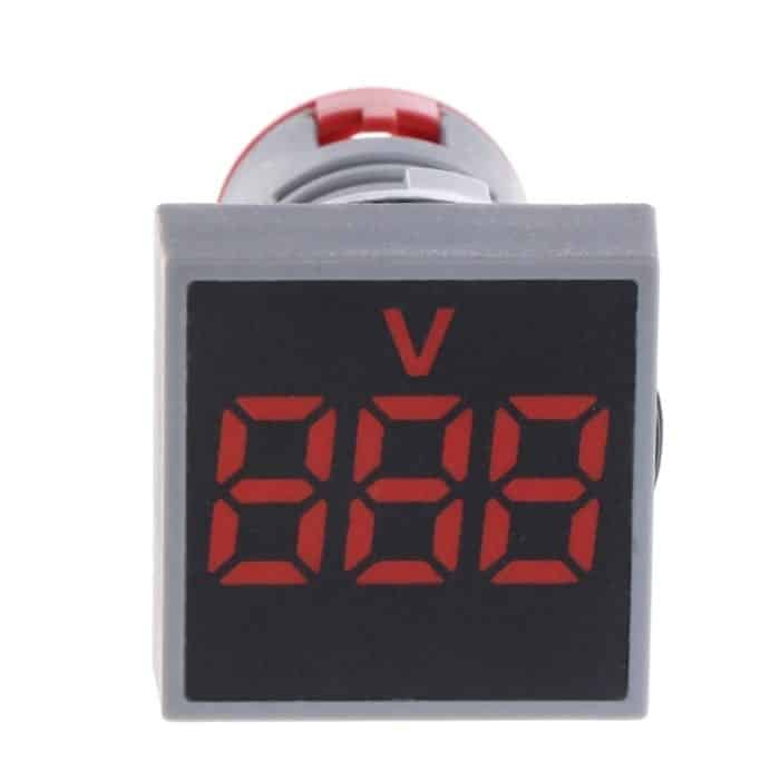 AD101-22VMS Mini AC 20–500 V Voltmeter, quadratisches Panel, LED-Digital-Spannungsmesser-Anzeige – Bild 5