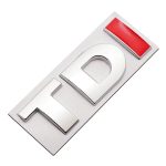 DIY TDI 3D-Abzeichen Emblem Aufkleber Autoaufkleber, zufällige Farbzustellung – Bild 3