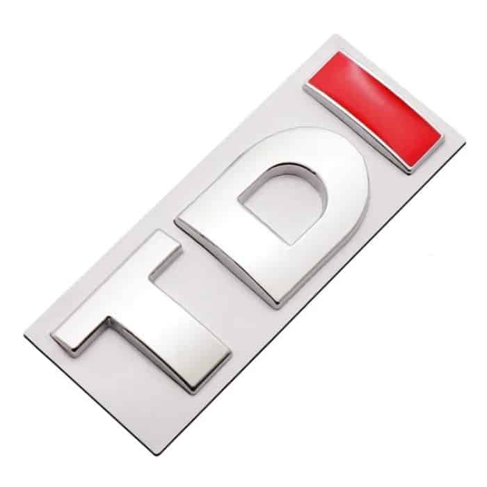 DIY TDI 3D-Abzeichen Emblem Aufkleber Autoaufkleber, zufällige Farbzustellung – Bild 3