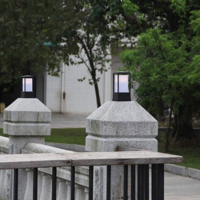 Regen- und rostfreie Wandleuchte für den Außenbereich Moderne minimalistische Säulenlampe – Bild 4