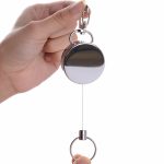 Resilience Stahldrahtseil Elastic Sporty Retractable Anti Lost Keychain – Bild 2