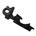 8 in 1 Multitools EDC Edelstahl Schlüsselanhänger Outdoor Survival Gear Gadget, 8 in 1 (Black), 8 in 1 (Silver)