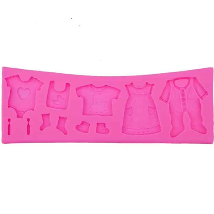 2 PCS Backform Babyschuhe Fondant Kuchenform Kinderkleidung Silikon DIY Schokolade West Point Form – Bild 2