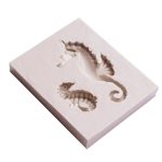 2 Stück Hippocampus DIY Modellierform Fondant Silikon Kuchen Schokoladenform Backwerkzeug, Hippocampus Shape(Pink), Hippocampus Shape(Gray) – Bild 3