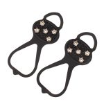 1 Paar Kürbisform Gummi 5 Zähne Ice Claw Outdoor rutschfeste Schuhüberzüge für Ice Snow Ground – Bild 2