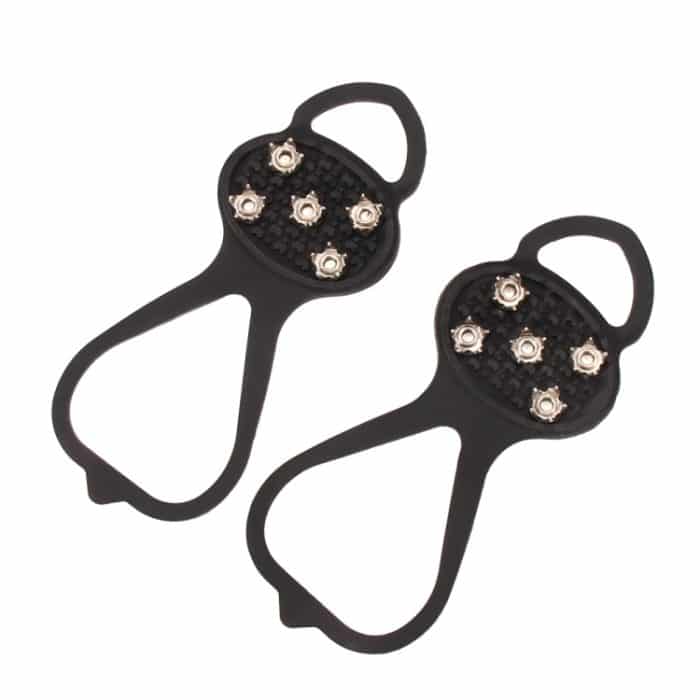 1 Paar Kürbisform Gummi 5 Zähne Ice Claw Outdoor rutschfeste Schuhüberzüge für Ice Snow Ground – Bild 2