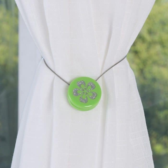 2 Stück einfache, moderne Magnetdraht-Vorhangschnalle, magnetisch, kostenlose Installation, Vorhanggurt, Krawattendraht, Vorhanghaken – Bild 5