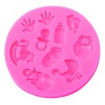 2 PCS Baby Hand Fußform DIY Form Fondant Silikon Kuchen Schokolade Form Backwerkzeug