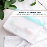 2 Sätze PEVA-Lebensmittelbeutel Wiederverwendung Dreidimensional verdickte Lagerung Versiegelte Frischhaltebeutel, zufällige Farbabgabe – Bild 5