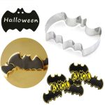 2 PCS Edelstahl Ausstecher Fledermaus Modellierform Halloween Schneidform DIY Tool – Bild 5