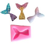 10 PCS Fondant Meerjungfrau Fischschwanz Silikonform Backwerkzeuge Schokoladenkuchen Dekorationsform – Bild 2