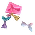 10 PCS Fondant Meerjungfrau Fischschwanz Silikonform Backwerkzeuge Schokoladenkuchen Dekorationsform – Bild 3