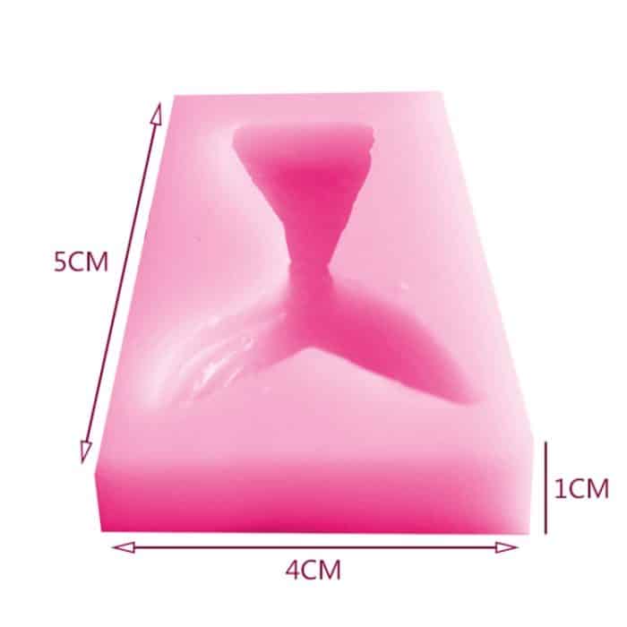 10 PCS Fondant Meerjungfrau Fischschwanz Silikonform Backwerkzeuge Schokoladenkuchen Dekorationsform – Bild 5