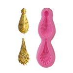 2 Stück Edelstein-Anhänger-Silikonform für Fondant, Schokolade, DIY, Backen, Kuchen, Dekorieren, Kantenwerkzeug, Gemstone Pendant Shape